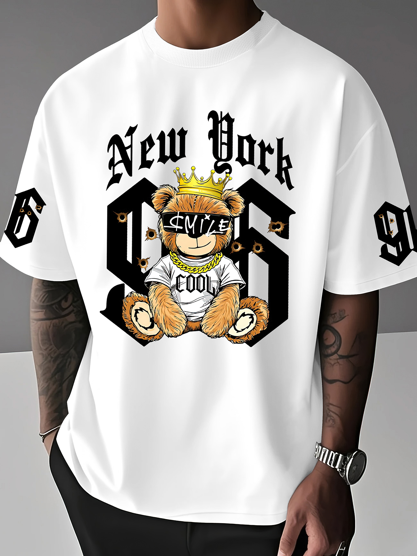 Men's Oversized New York Hip H - Streetwear Brand New York ulasan dan harga