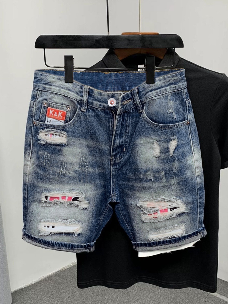 2026 Summer Ripped Straight Me - Streetwear Brand Fashion ulasan dan harga