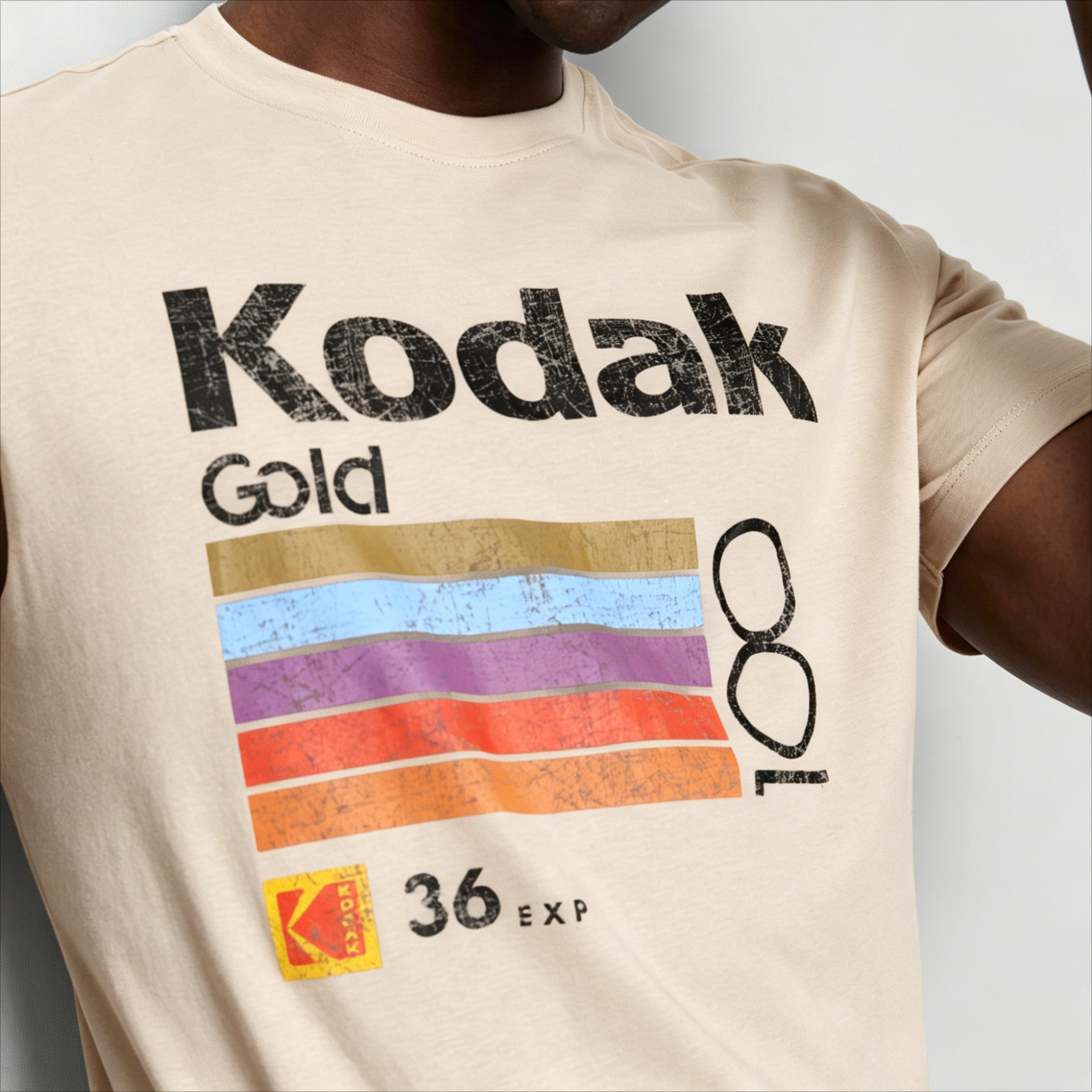 Kodak Brand  Cotton Unisex Shi - Streetwear Outdoor Brand ulasan dan harga