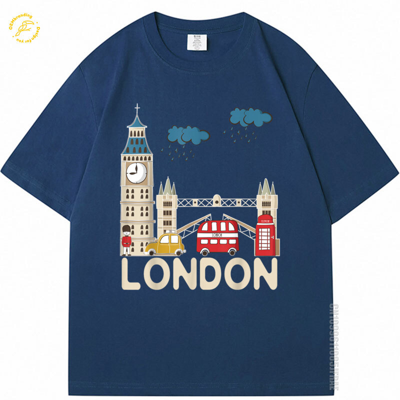 Rainy London Tshirt Cute Souve - Streetwear Brands London ulasan dan harga