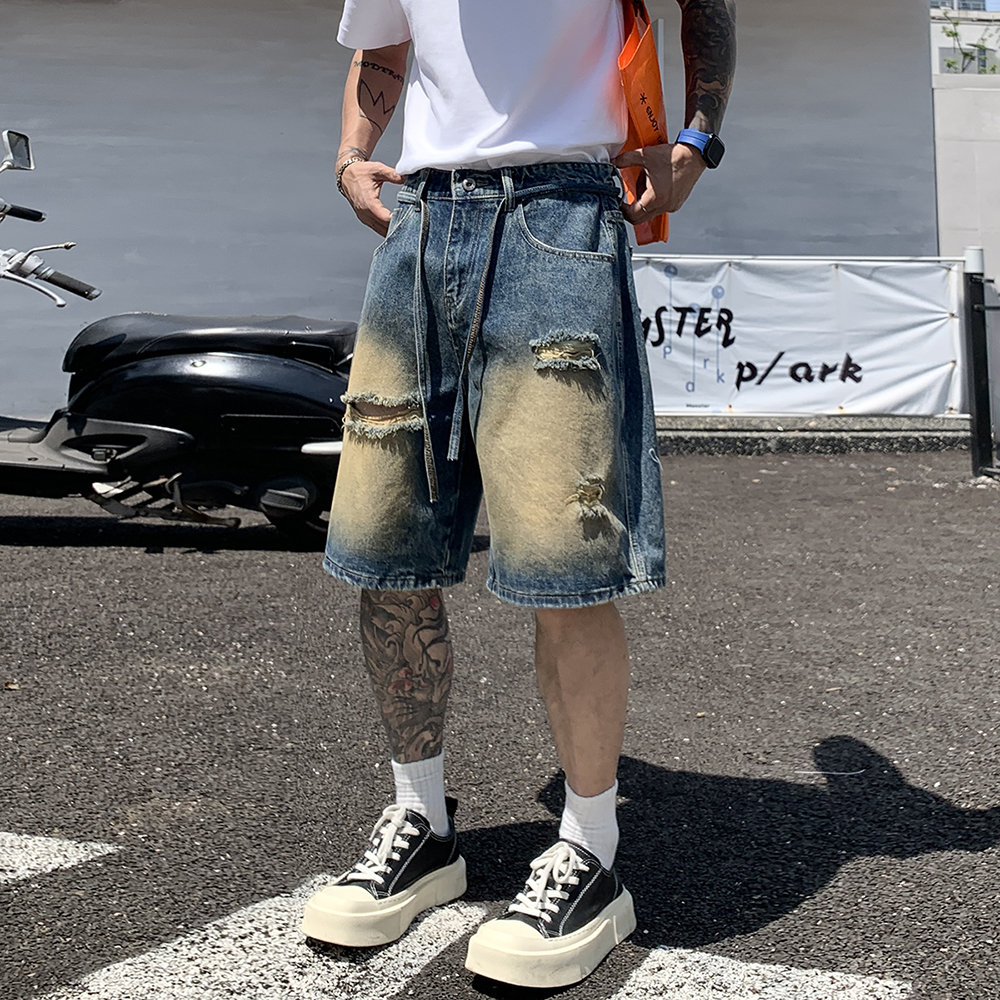 Men's Denim Shorts Jorts Ameri - Streetwear Brand Jorts ulasan dan harga