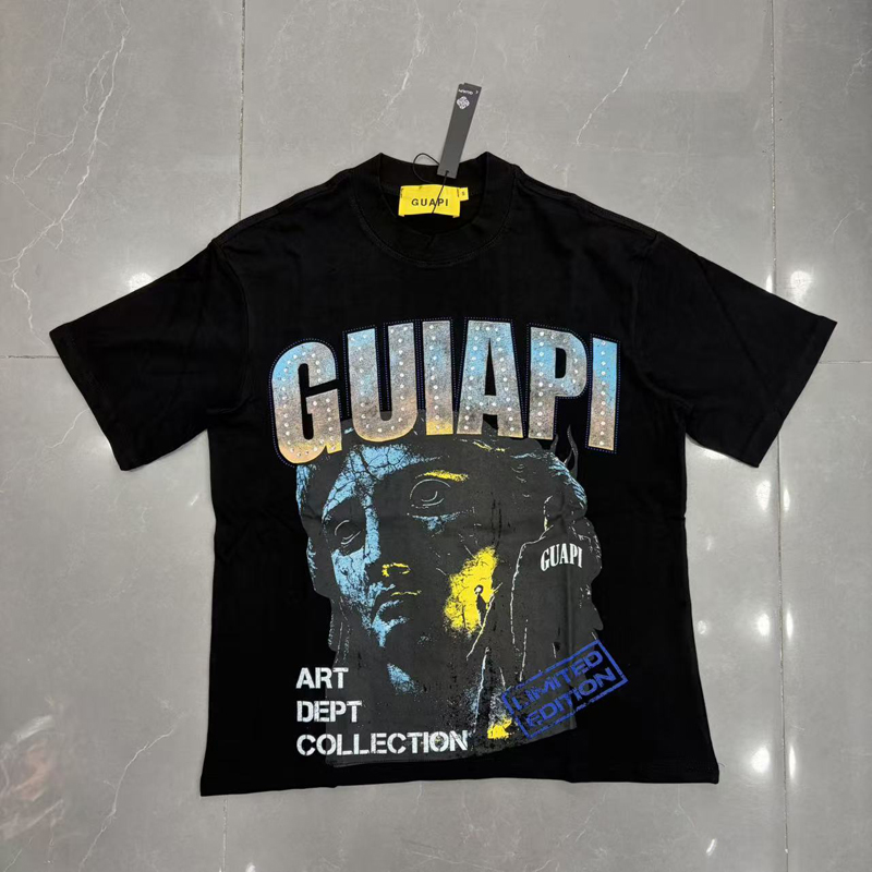 New GUAPI Short Sleeved Men's  - Streetwear Brand Trends ulasan dan harga