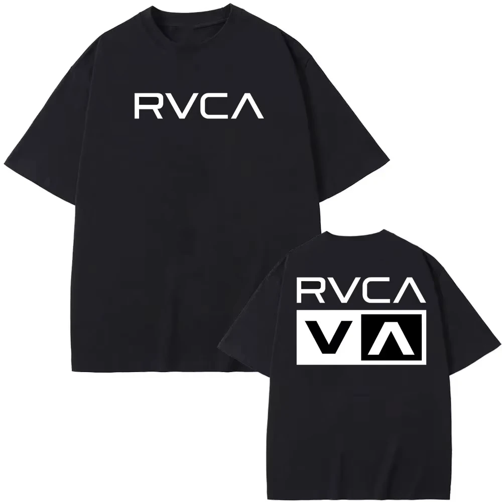 RVCA T Shirt Black Tee Summer  - Streetwear Brand Fashion ulasan dan harga
